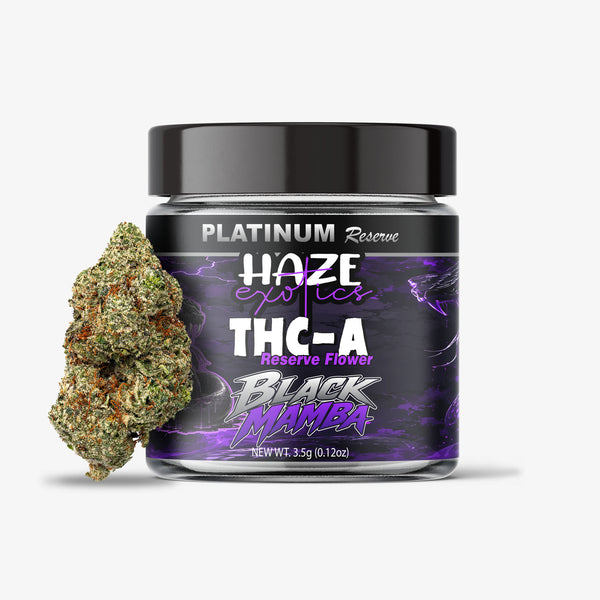 THC-A FLOWER  / BLACK MAMBA/ HAZE EXOTICS PLATINUM RESERVE