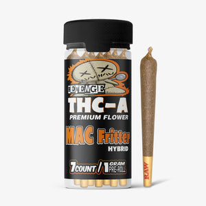 revenge thca flower  1 gram prerolls seven count mac fritter