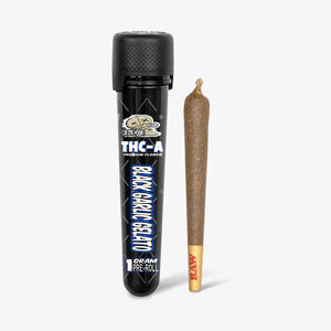 revenge thc-a flower black garlic gelato 1 gram preroll