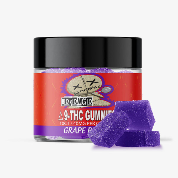 revenge delta 9 gummy grape berry 40 milligram 10 count