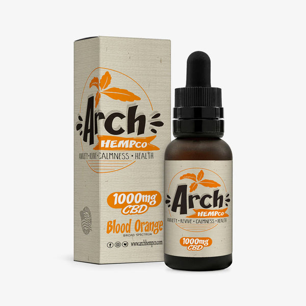 arch broad spectrum tincture blood orange 1000mg