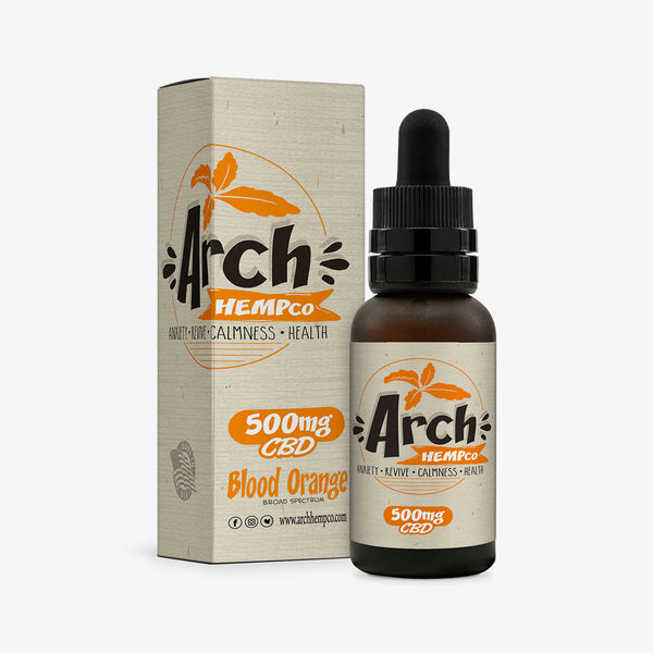 arch broad spectrum tincture blood orange 500mg