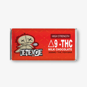 revenge delta 9 milk chocolate bar 300mg