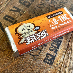 revenge delta 8 thc milk chocolate bar 300mg