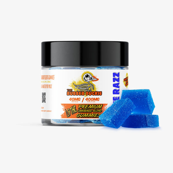 DELTA 9 BLENDED GUMMIES / RUBBER DUCKIE / BLUE RAZZ 400mg / 10ct