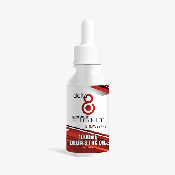 straight 8 delta 8 thc strawberry tincture 1000 milligrams