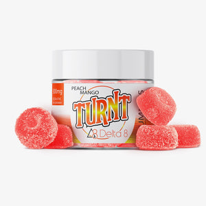 turnt delta 8 thc peach mango gummies 10ct